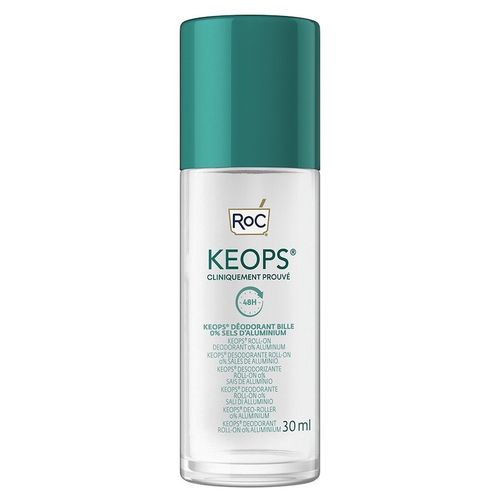 RoC - Keops Roll-on 0% Aluminium Deodorants 30 ml, 30 ml, Roc