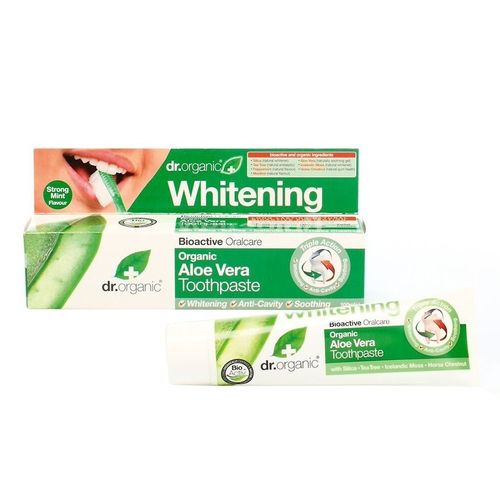 Dr. Organic - Aloe Vera Zahnpasta Whitening 100 ml Damen, 100 ml, Dr. Organic