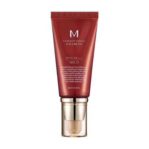 Missha - Missha M Perfect Cover LSF42/PA+++ BB- & CC-Cream 50 ml Nr. 21 - Light Beige, 50 ml, Missha