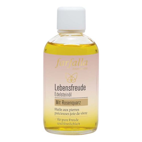 Farfalla - Edelsteinöl - Lebensfreude mit Rosenquarz 100ml Körperöl, 100 ml, Farfalla