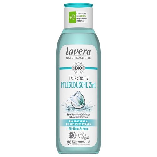 lavera - basis sensitiv Pflegedusche 2in1 Duschgel 250 ml, 250 ml, lavera