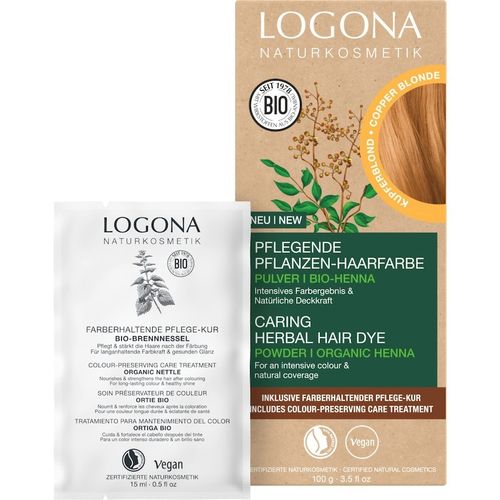 Logona - Pflegende Pflanzen- Pulver Pflanzenhaarfarbe 100 g Gold, 100 g, LOGONA