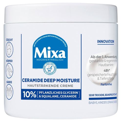 Mixa - Ceramide Deep Moisture Hautst&auml;rkende Creme Bodylotion 400 ml, 400 ml, Mixa