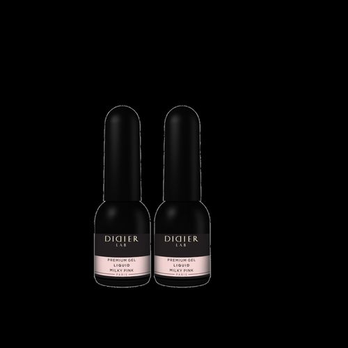 Didier Lab - Nagellack 'SET Premium Gel Liquid Milky Pink' 1 Stück 10 ml + 10 ml, 1 stk, Didier Lab