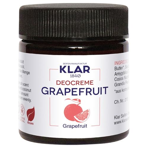 Klar Seifen - Grapefruit Deodorants 30 ml, 30 ml, Klar Seifen