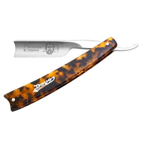 DOVO Solingen - Rasiermesser Barbarossa, Karbon, Schildpatt-Imitat Rasur 1 ct, 1 stk, DOVO Solingen