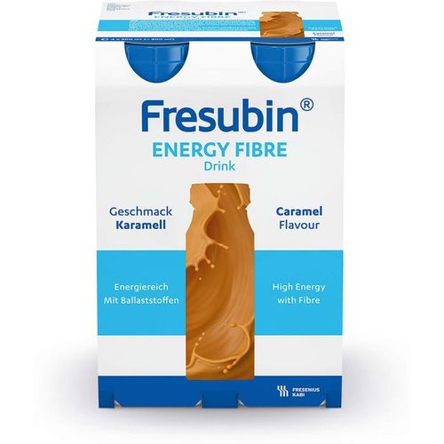 Fresenius Kabi - FRESUBIN ENERGY Fibre Drink Karamell Trinkflasche Protein & Shakes 800 ml, 800 ml, Fresenius Kabi