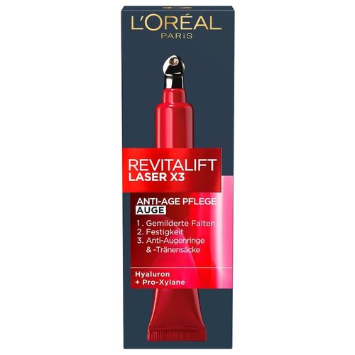 L&rsquo;Or&eacute;al Paris - Revitalift Laser X3 Augenpflege Augencreme 15 ml Damen, 15 ml, L&rsquo;Or&eacute;al Paris