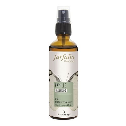 Farfalla - Bio-Pflanzenwasser - Kamille 75ml Gesichtswasser, 75 ml, Farfalla