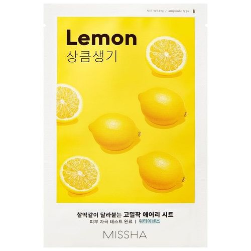 Missha - Airy Fit Mask Lemon Feuchtigkeitsmasken 19 g, 19 g, Missha