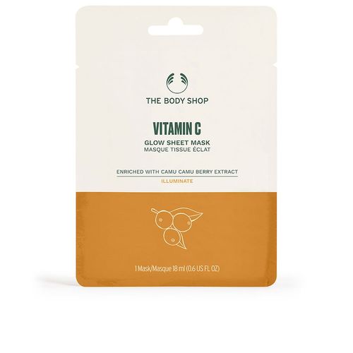 The Body Shop - Vitamin C Glow Sheet Mask Feuchtigkeitsserum 18 ml Damen, 18 ml, The Body Shop