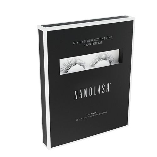 Nanolash - Set zur cluster wimpern zur DIY Wimpernverl&auml;ngerung zu Hause K&uuml;nstliche Wimpern 1 St&uuml;ck Classy, 1 stk, Nanolash