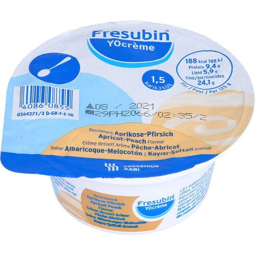 Fresenius Kabi - FRESUBIN YOcreme Aprikose Pfirsich K&ouml;rperpflege 500 g, 500 g, Fresenius Kabi