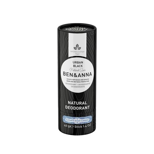 Ben & Anna - Pappröhre Deodorant Urban Black Deodorants 40 g, 40 g, Ben & Anna