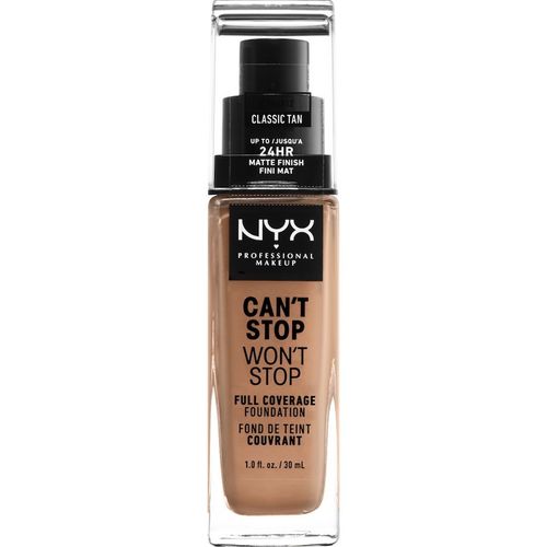 NYX Professional Makeup - Wedding Can't Stop Won't Stop 24-Hour Foundation 30 ml Nr. 12 - Classic Tan, 30 ml, NYX Professional Makeup