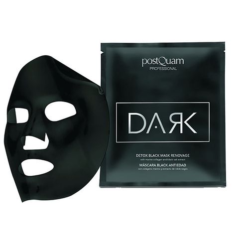Postquam - Entgiftung Schwarze Maske Renovage Schleier Reinigungscreme 20 ml, 20 ml, Postquam