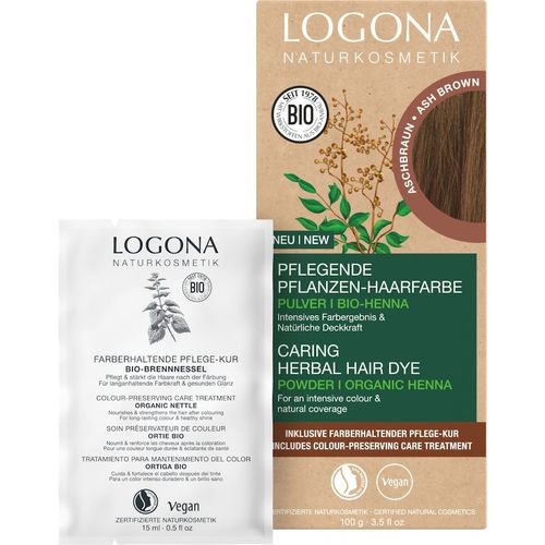 Logona - Pflegende Pflanzen- Pulver Pflanzenhaarfarbe 100 g Braun, 100 g, LOGONA