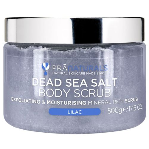 PraNaturals - Totes-Meer-Salz-K&ouml;rperpeeling mit Flieder 500 g, 500 g, PraNaturals