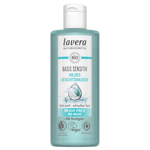 lavera - basis sensitiv Mildes Gesichtswasser Gesichtscreme 200 ml, 200 ml, lavera