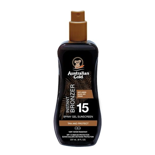 Australian Gold - SPF 15 Spray Gel with Bronzer Sonnenschutz 237 g, 237 g, Australian Gold