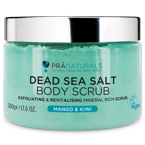 PraNaturals - Totes-Meer-Salz-K&ouml;rperpeeling mit Mango & Kiwi 500 g, 500 g, PraNaturals