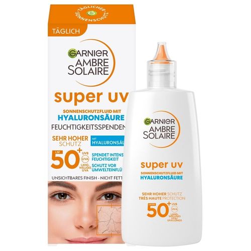 Garnier - Ambre Solaire ANTI-OXIDATIV SUPER UV SONNENSCHUTZ-FLUID LSF 50+ Sonnenschutz 40 ml Weiss, 40 ml, Garnier