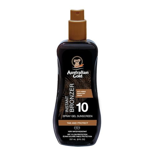Australian Gold - SPF 10 Spray Gel with Bronzer Sonnenschutz 237 g, 237 g, Australian Gold