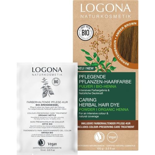 Logona - Pflegende Pflanzen- Pulver Pflanzenhaarfarbe 100 g Coral, 100 g, LOGONA