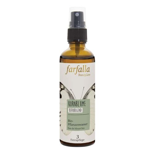 Farfalla - Bio-Pflanzenwasser - Kornblume 75ml Gesichtsspray, 75 ml, Farfalla