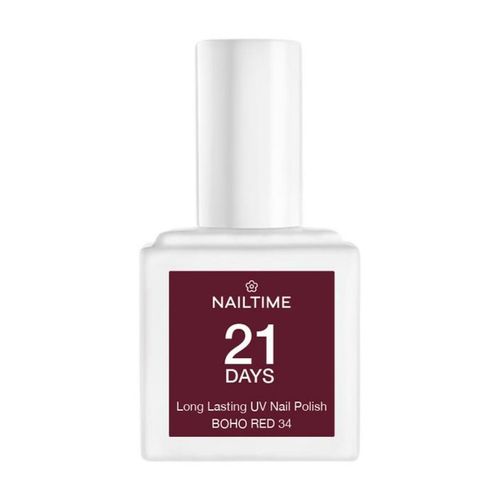 NAILTIME - 21 Days UV Nail Polish Nagellack 8 ml BOHO RED 34, 8 ml, NAILTIME