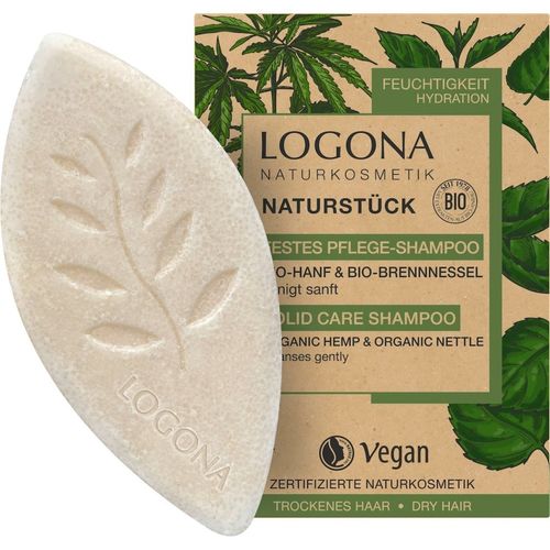 Logona - Festes Pflegeshampoo - Hanf & Brennnessel 60g Trockenshampoo, 60 g, LOGONA