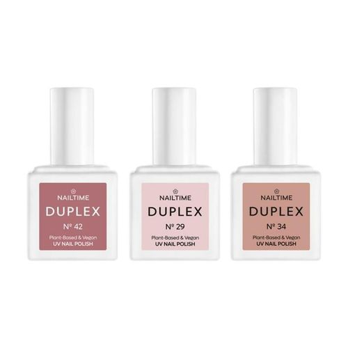 NAILTIME - Duplex Nude Collection Set = Nail Polish 42 + Nail Polish 29 + Nail Polish 34 Geschenksets 3 Stück, 3 stk, NAILTIME