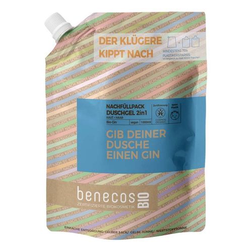 benecos - Gin - Duschgel 2in1 Haut+Haar 1 l, 1 l, benecos