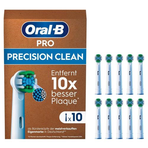 Oral-B - Pro Precision Clean in Weiß Elektrische Zahnbürsten 10 Stück, 10 stk, Oral-B