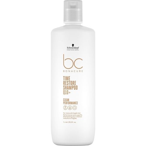 Schwarzkopf Professional - BC BONACURE Q10 Time Restore Shampoo 1000 ml Damen, 1000 ml, Schwarzkopf Professional