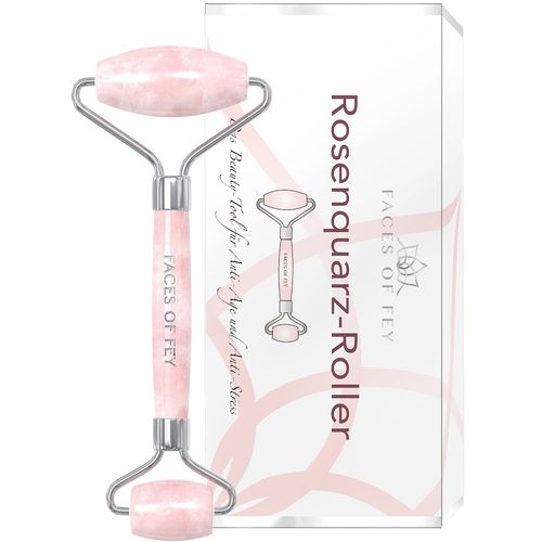 FACES OF FEY - Rosenquarz-Roller Gesichtsmassage 1 Stück, 1 stk, FACES OF FEY