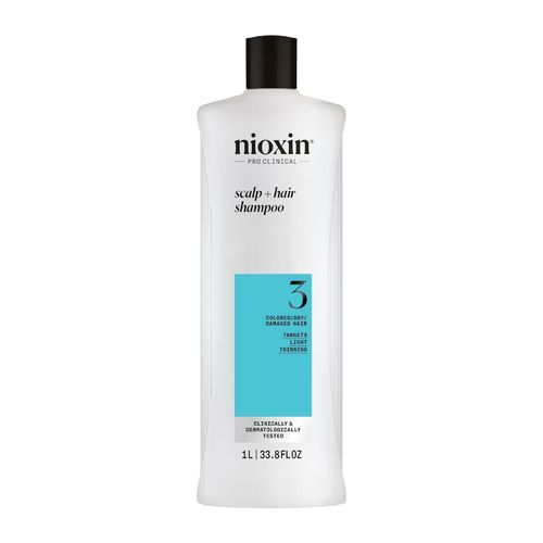 Nioxin - System 3 Scalp + Hair - Haarpflege für naturbelassenes, sichtbar dünner werdendes Haar Shampoo 1000 ml, 1000 ml, Nioxin Nioxin - System 3 Scalp + Hair - Haarpflege für naturbelassenes, sichtbar dünner werdendes Haar Shampoo 1000 ml, 1000 ml, Nioxin