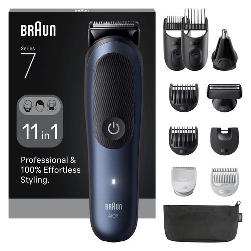 Braun - Series 7 AIO7540 in Schwarz/Blau Rasur 1 Stück, 1 stk, Braun