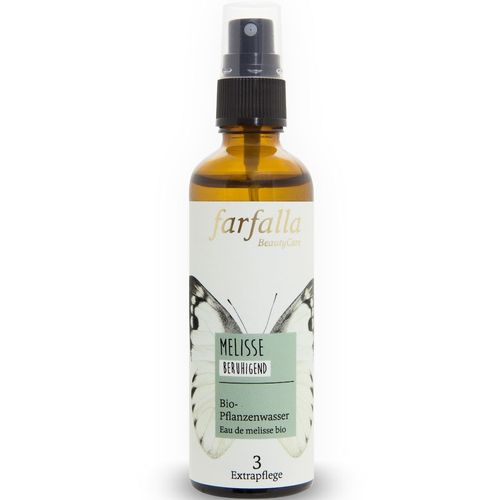 Farfalla - Bio-Pflanzenwasser - Melisse 75ml Gesichtswasser, 75 ml, Farfalla