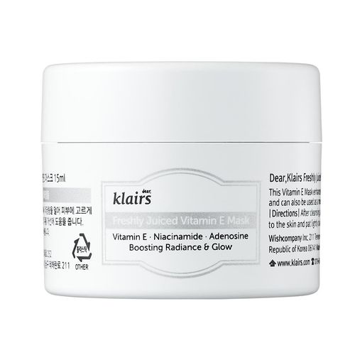 Dear Klairs - Dear Klairs Freshly Juiced Vitamin E Mask Glow Masken 90 ml, 90 ml, Dear Klairs