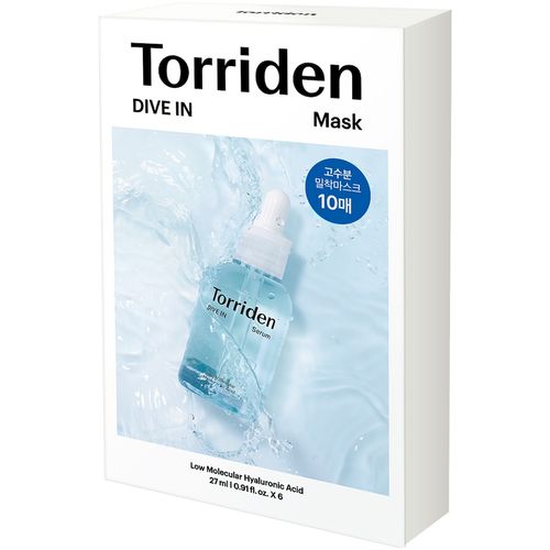 Torriden - Torriden DIVE-IN Low Molecular Hyaluronic Acid Mask Pack Feuchtigkeitsmasken 10 Stück, 10 stk, Torriden
