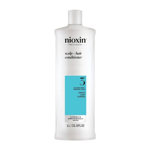 Nioxin - System 3 Scalp + Hair - Haarpflege f&uuml;r naturbelassenes, sichtbar d&uuml;nner werdendes Haar Conditioner 1000 ml, 1000 ml, Nioxin