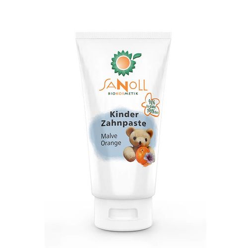 Sanoll - Kinder Zahnpaste - Minze Orange 75ml Zahnpasta, 75 ml, Sanoll