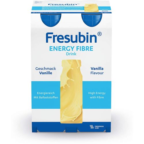 Fresenius Kabi - FRESUBIN ENERGY Fibre Drink Vanille Trinkflasche Protein & Shakes 800 ml, 800 ml, Fresenius Kabi