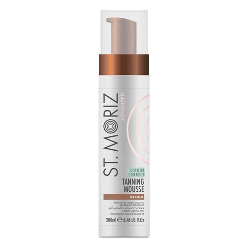 St. Moriz - Advanced Farbkorrigierendes Selbstbräunungsmousse – Mittlere Bräune Selbstbräuner 200 ml, 200 ml, St. Moriz