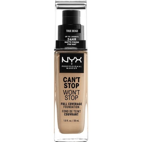 NYX Professional Makeup - Wedding Can't Stop Won't Stop 24-Hour Foundation 30 ml Nr. 8 - True Beige, 30 ml, NYX Professional Makeup