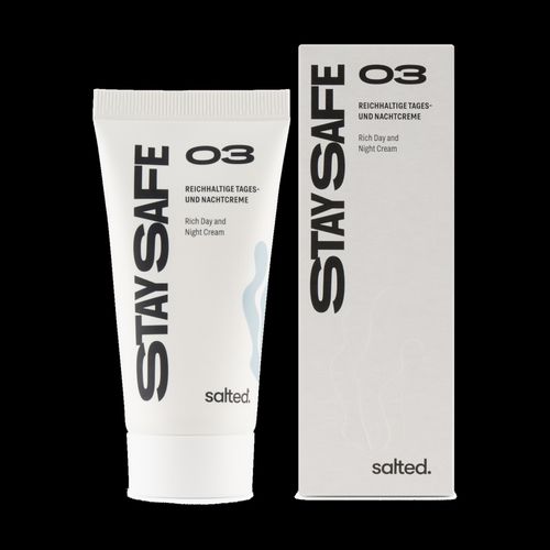 Salted - Reichhaltige Tages- und Nachtcreme ohne Duft Gesichtscreme 1 Stück, 1 stk, Salted