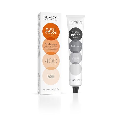 Revlon Professional - Nutri Color 3 in 1 Cream Nr. 400 Haarkur & -maske 100 ml Dunkelrot, 100 ml, Revlon Professional