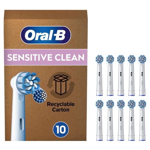 Oral-B - Pro Sensitive Clean in Weiß Elektrische Zahnbürsten 10 Stück, 10 stk, Oral-B