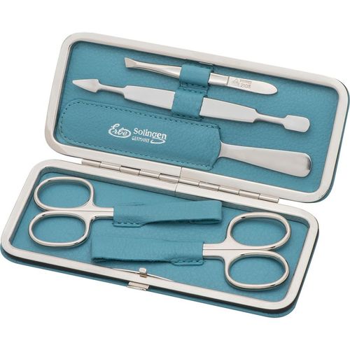 ERBE - B&uuml;geletui, 5-teilig, Meerblau Nagelpflegezubeh&ouml;r 1 St&uuml;ck Damen, 1 stk, ERBE
